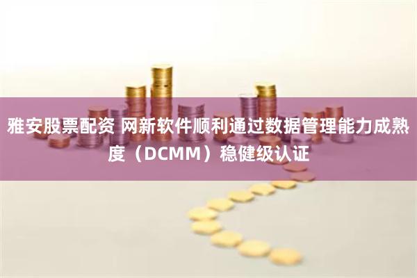 雅安股票配资 网新软件顺利通过数据管理能力成熟度（DCMM）稳健级认证